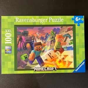 MINECRAFT 100 XXL Premium Puzzle (19" x 14") #13 333 8 (2022, Ravensburger) New